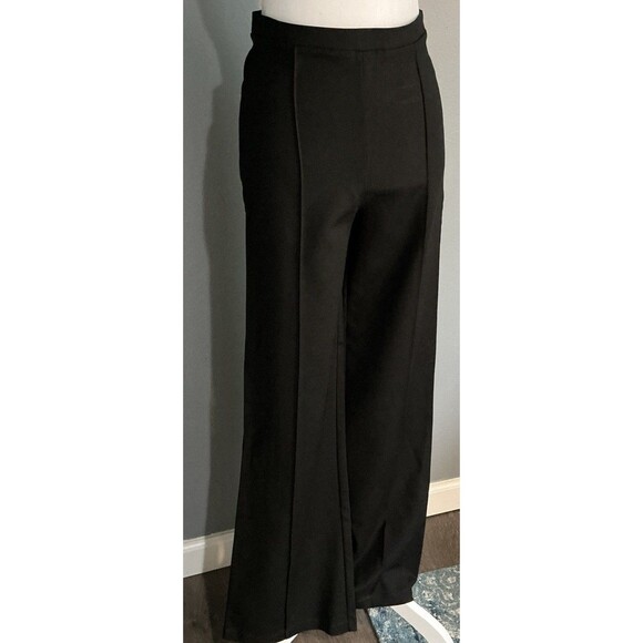 NEW Reformation Wide Leg Pants High Waist Black Slacks Stretch Women's Medium - Picture 1 of 6
